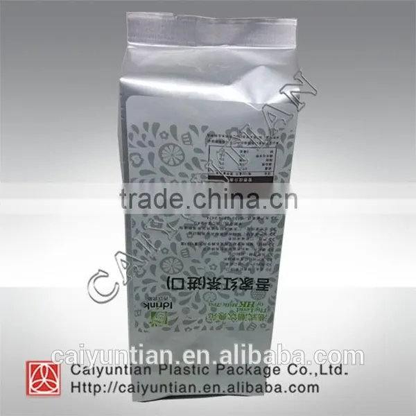 Sealed Side Gusset Black Tea Powder Bag With Valve photo-3