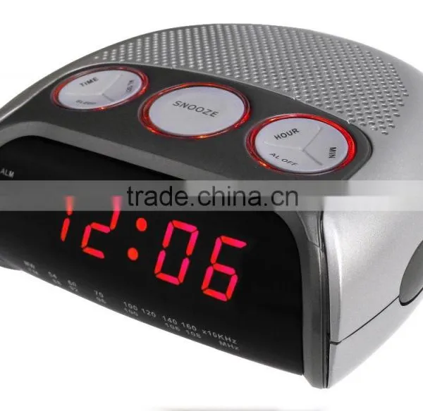 Deluxe Design PLL Dual Alarms Light Rim Clock Radio photo-2