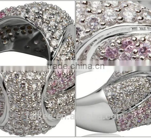 New Fashion Simple Couple Ring Sterling Silver Jewelry Engagement Ring in 916 Gold photo-3