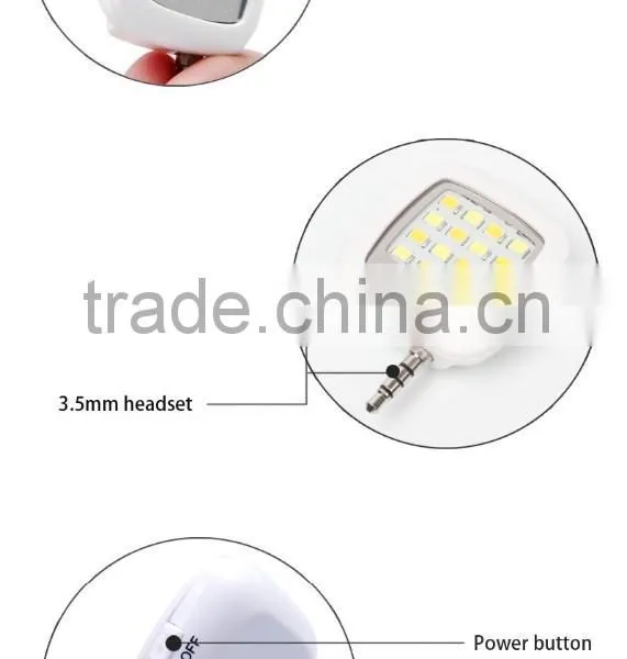 2016 Fashion Cellphone Accessories With High Quality Selfie Flashlight for Mobile Smartphone, Camera LED photo-2