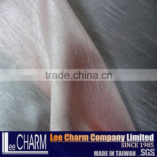 100% Polyester Satin Fabric for Bridal Dress in Pink Colour photo-6