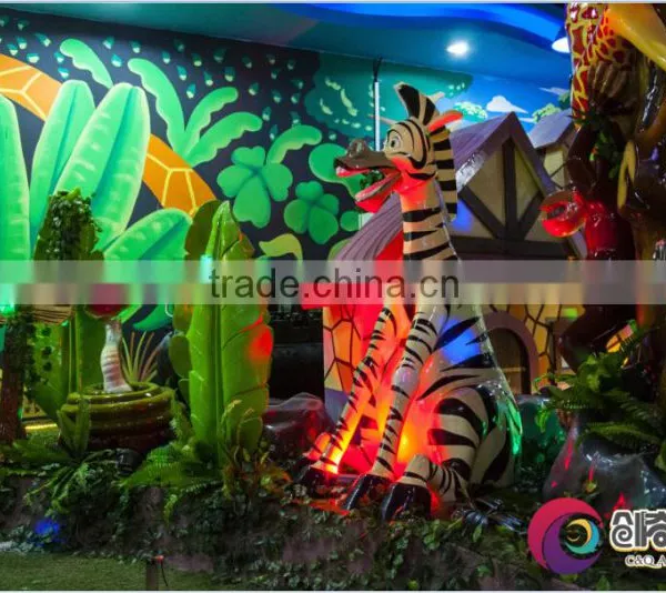 2016 New Design Jungle Style Laser Shot Game Car With Tracks for Theme Park photo-5