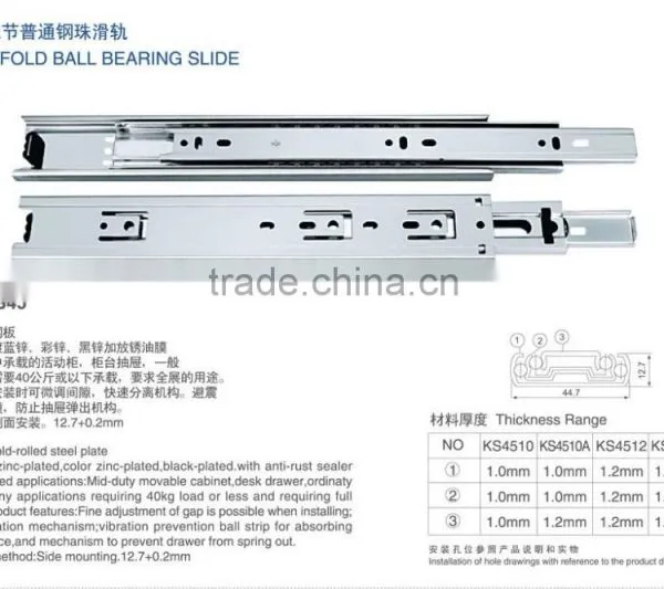 Roller Ball Bearing Drawer Slides photo-2