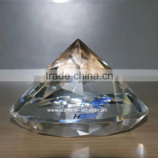 Wholesale Crystal Diamond Paper Weight With Printed Logo,acrylic Diamond Shape Paperweight,crystal Decoration photo-5