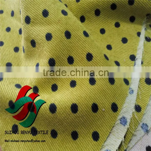 16 Wale Printed Corduroy Fabric for Sofa,Corduroy Manufacturer photo-2