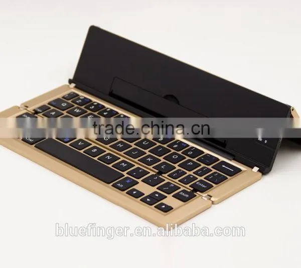 Wholesale Aluminum ABS Tablet Portable Bluetooth Foldable Keyboard for IPad,iPhone,smart Phoens