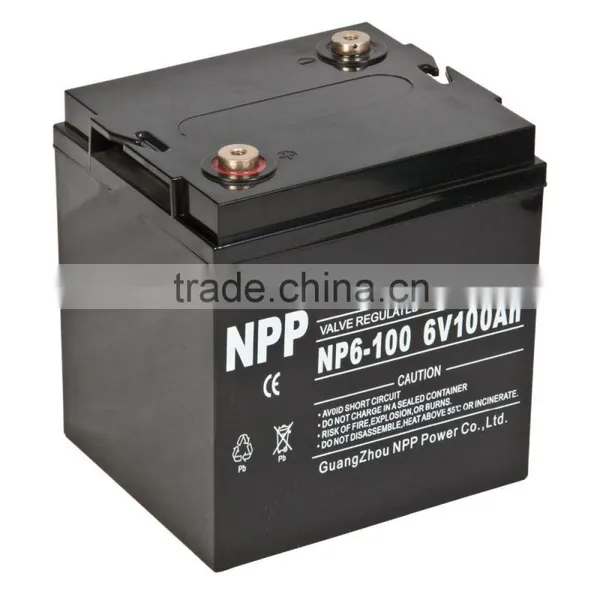 6v100ah Rechargeable Solar Battery for Sunlight photo-2