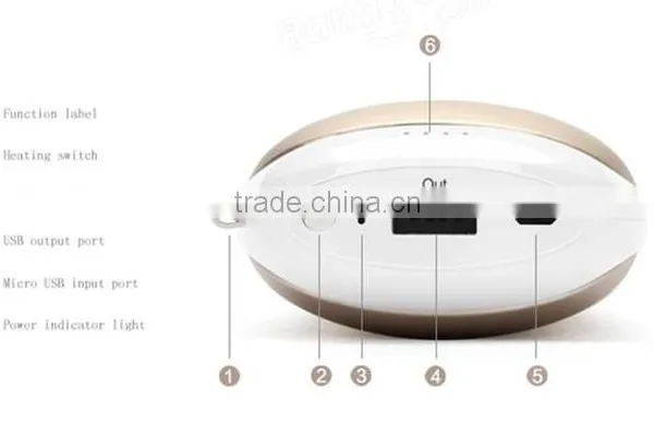 PISEN TS-D154 5000mAh Portable Hand Warmer Power Bank photo-2