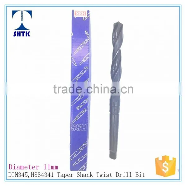 DIN345, Tools Drill Bit, HSS 4341 Black Finished, Dia 11mm, Hss Taper Shanks Twist Drill photo-3