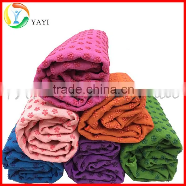 Yoga Pilates Exercise Microfiber Non Skid Yoga Mat Towel photo-5