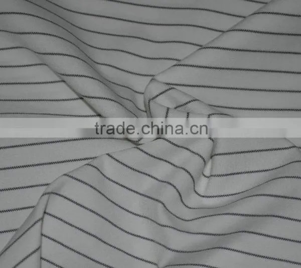 Yarn Dyed Weft Stripe Roma Knitting Fabric