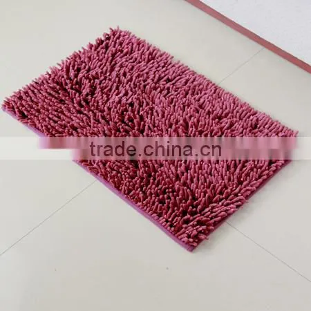Chenille Floor Mat With Anti Slip Base Polyester Room Mat photo-5