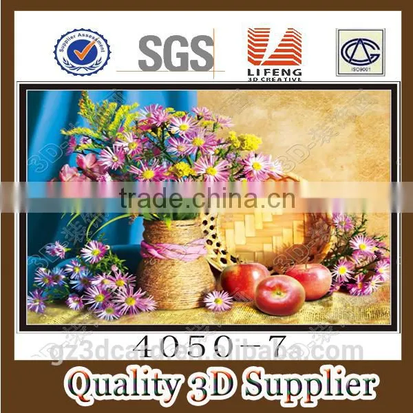 Decorative 3d Good Quality Picture of Flower 3d Painting 2016 photo-4