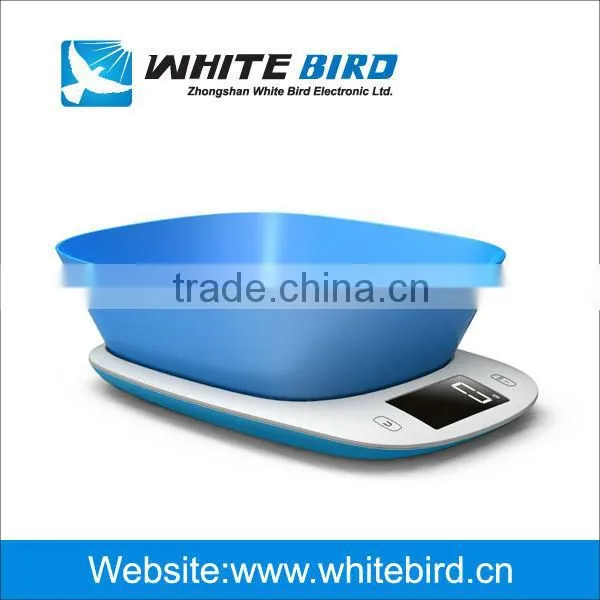 5kg Digital Electronic ABS Kitchen Weighing Scale With Bowl photo-3