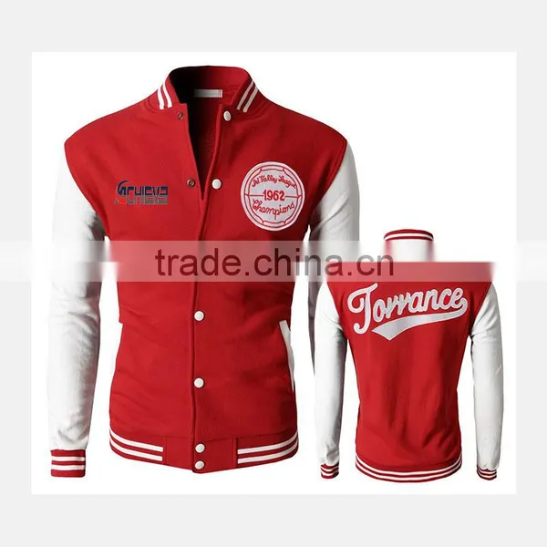 Wholesale Custom Mens Blank Satin Baseball Jackets photo-4