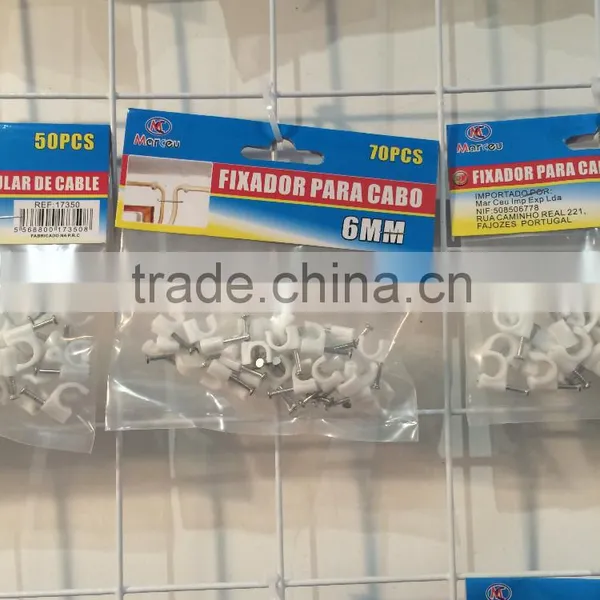 Nail Cable Clips of 4mm With Nail photo-3