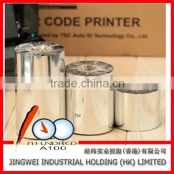30mm~110mm*300m Thermal Wax Ribbon for Barcode Label Printing photo-5