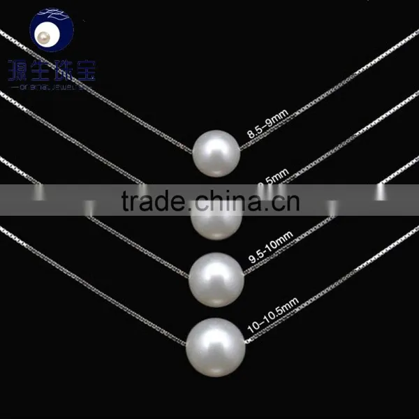 Natural Real Pearl Pendant Necklace Silver S925 Chain for Wholesale photo-3
