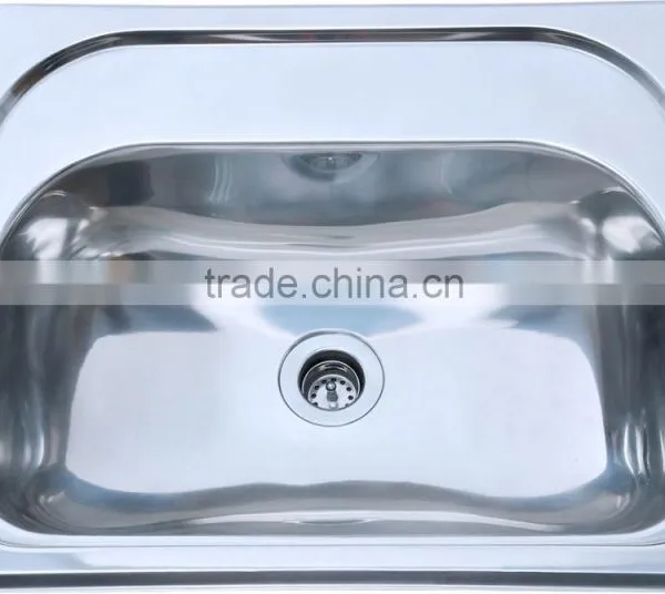 Australia Commercial Wall Hung Stainless Steel Hand Wash Basin Laundry Sink Tub photo-3