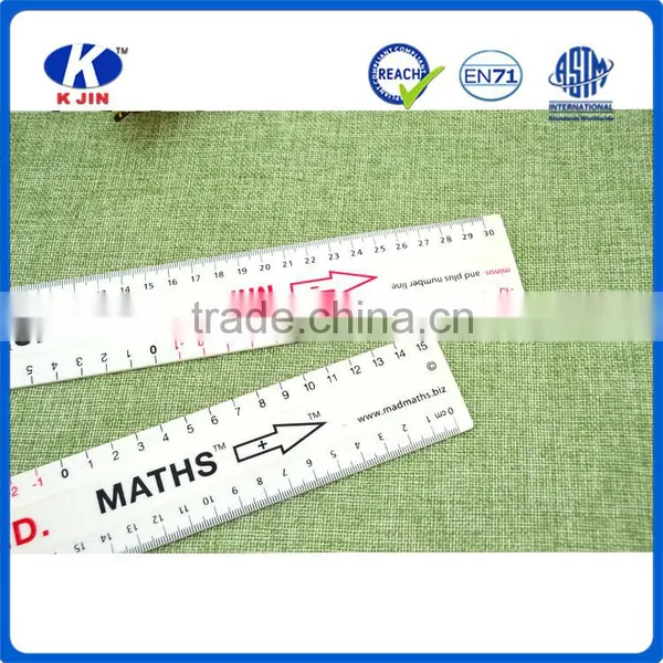 Hot Selling 30cm Double Side Plastic Ruler Style With Nutcracker Ruler for Measuring Waist photo-3