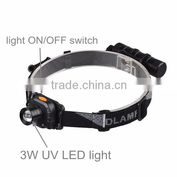 5W Most Powerful UV Light Headlamp Rechargeable UV Powerful Headlamp photo-5