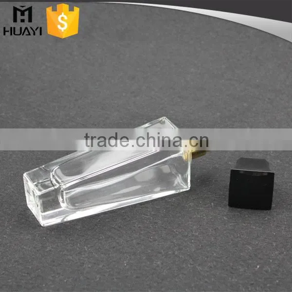 Empty Perfume Bottle Glass With Black Cap photo-3