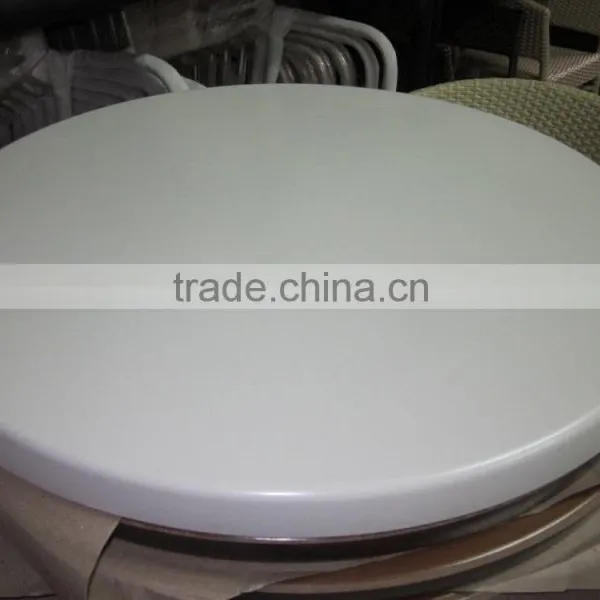 Coffee Shop Table Square Werzalit Marble Resin Garden Table Top for Sale T2601 photo-4
