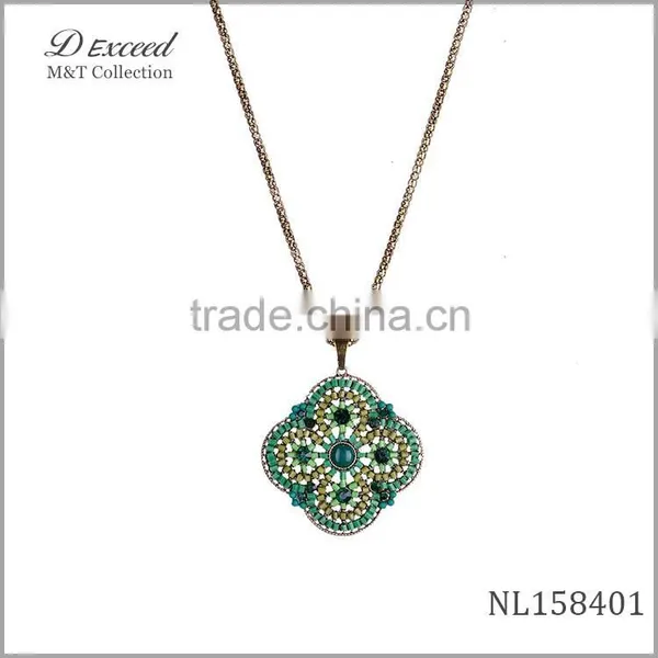 Fashion Square Pendant Necklace OEM&ODM Accept photo-3