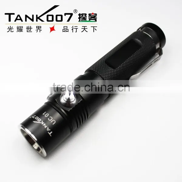 TANK007 Usb Rechargeable Flashlight Police Torch Light Led Torch Lamp photo-2