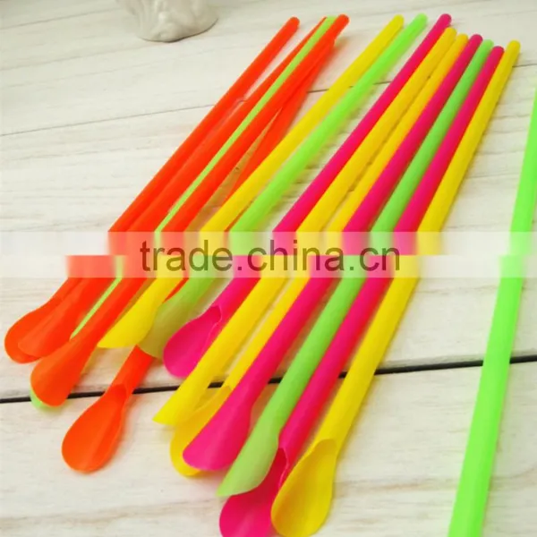 Disposable Plastic Straw With Different Colors Long Flexible Drinking Straws photo-3