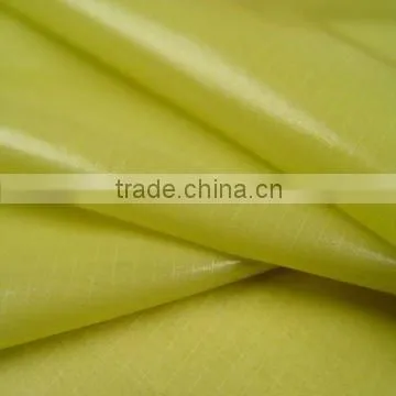 pu Coated Fabric/ Sheer Pearlized PU Coated Nylon Taffeta Fabric