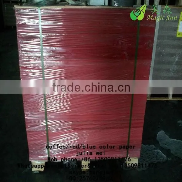 100% Wood Pulp Red Paper Card photo-3