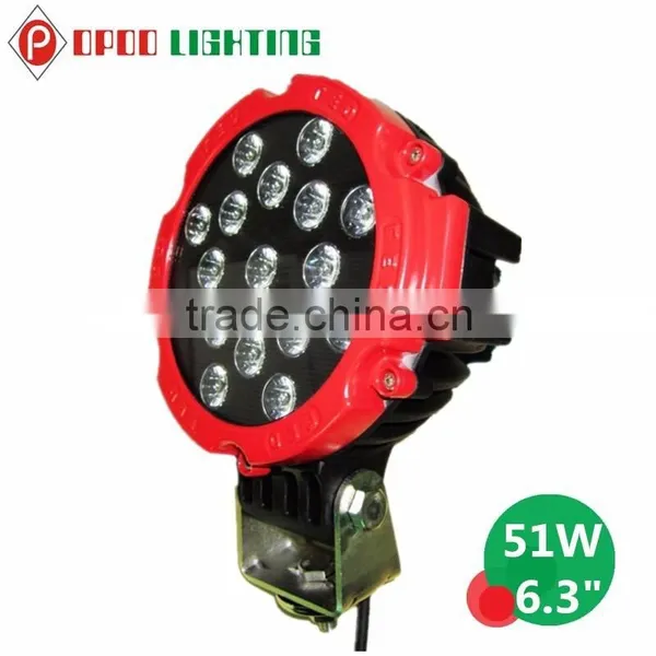 2015 Hot 4x4 Car Accessories Round 7 Inch 51w Led Work Light for Jeep Trucks photo-4