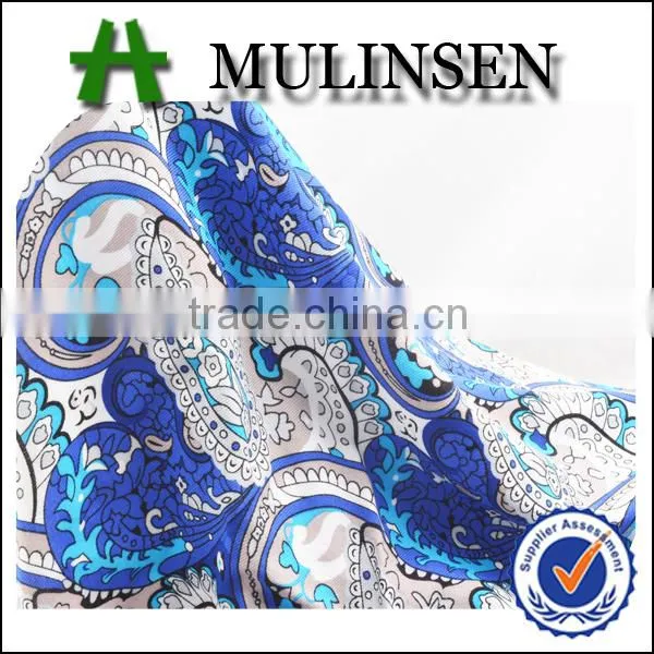 Shaoxing Textile woven paisley print rayon twill fabric