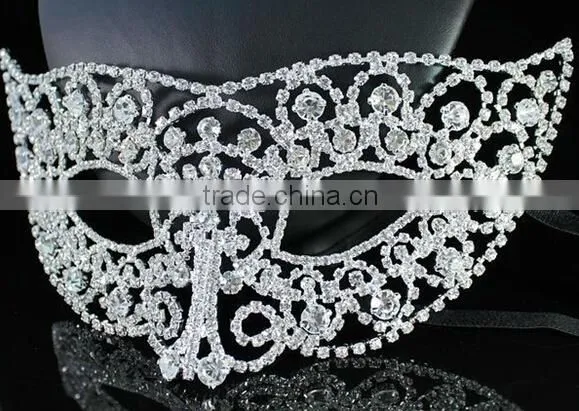 Crystal Bulk Diy Party Mask Masquerade Masks Rhinestone Hot Selling photo-2