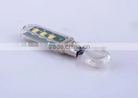 Mini USB LED Light 3 LED Portable Mini USB 3 LED USB LED Lamp With High Power for Night Light photo-6