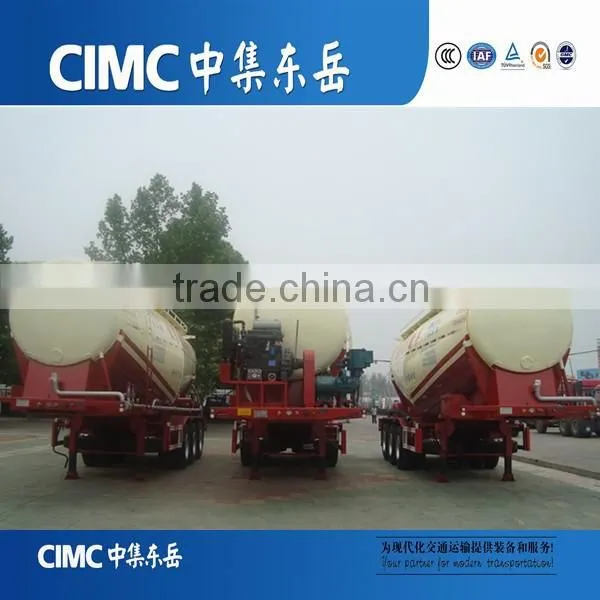 CIMC Low Price 3 Axles Bulk Cement Silo Tankers Semi Trailers / Bulk Cement Truck Trailer for Sale photo-2
