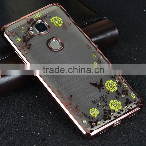 2016 Newest Mobile Phone Cover Case Electroplate Printig Flower Tpu for Huawei Honor 5x photo-5
