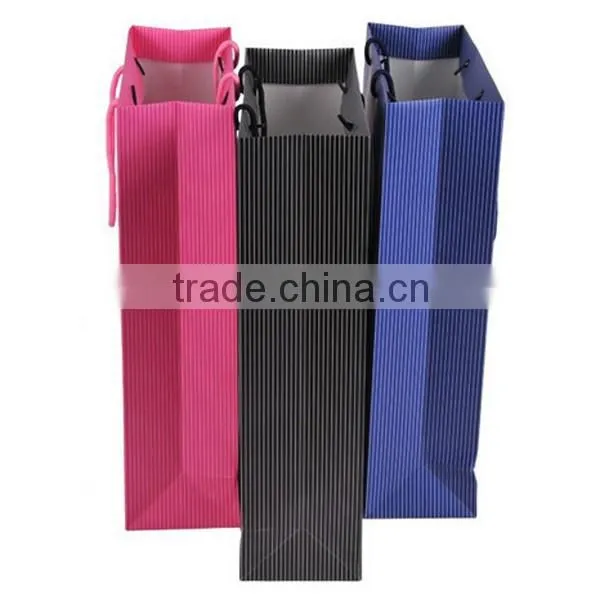 Big Size 3 Colors Stripe Paper Shopping Bag photo-2