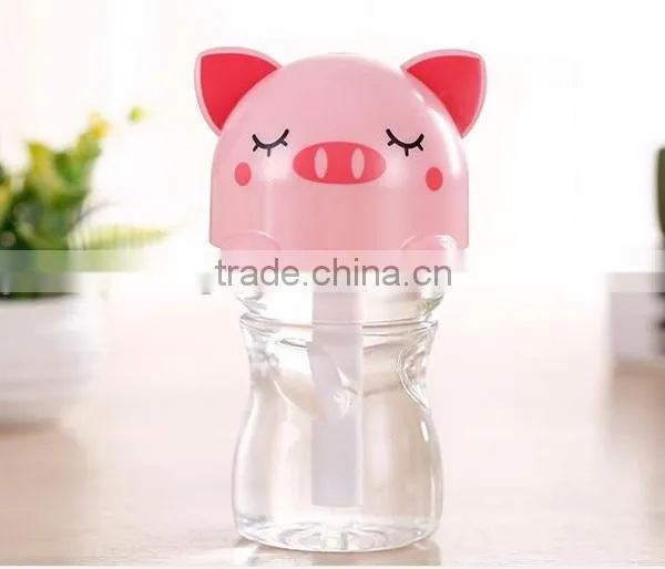 DC USB Mini Portable Bottle Caps Humidifier/ Air Purifier for Office photo-3
