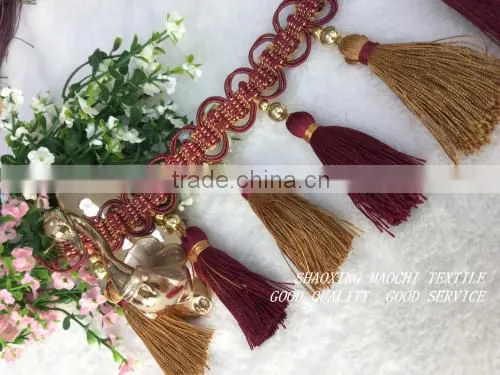 2015 New Fringe 2 Colours Fringes With Golden Crystal for Curtains photo-5