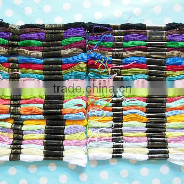50pcs Mixed Colours CROSS STITCH Cotton EMBROIDERY THREAD Sewing Skeins Floss Kit photo-2