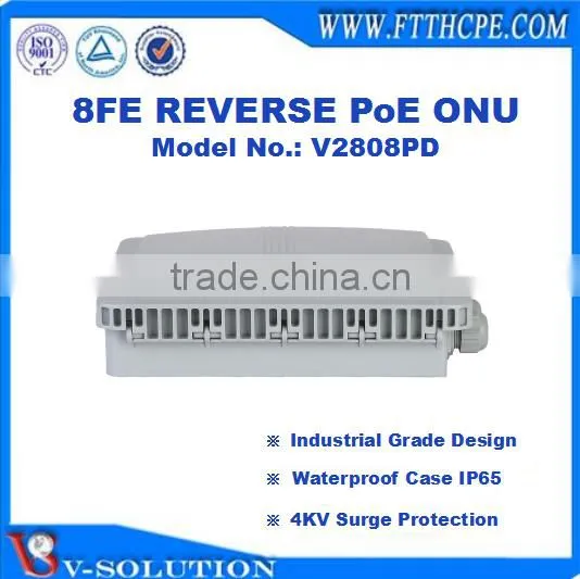 8FE Reverse PoE ONU GEPON MDU Support 4KV Surge Protection for FTTB/FTTC Solution Outdoor Application photo-5