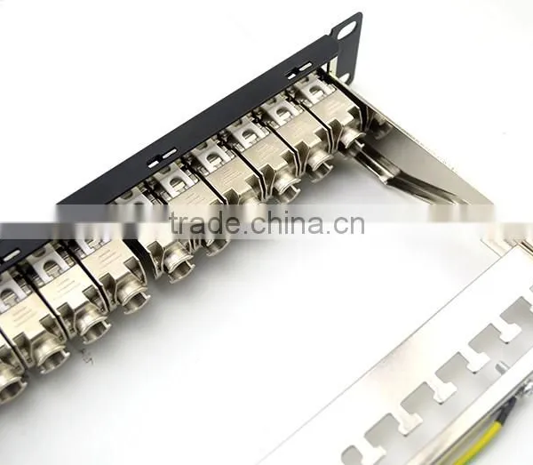 LY-PP6A-02 CAT6A 24 PORT PATCH PANEL RACK MOUNT TUFF JACKS QUALITY! 19" 1U STP Blank Patch Panel With Back Bar photo-6