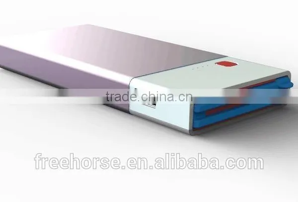 New Products 2016 Innovative Product Dual USB Mobile Phon High Capacity Portable Power Bank 8000mah With Aluminium Alloy and ABS photo-6