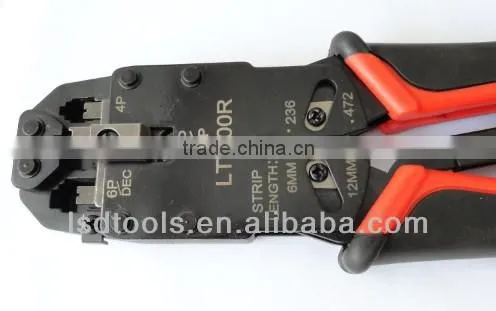 RJ10 RJ11 RJ12 Modular Plug Crimping Amp Network Tool for Rj45 Keystone Jack Network Hand Tools Crimper LT-200R photo-2