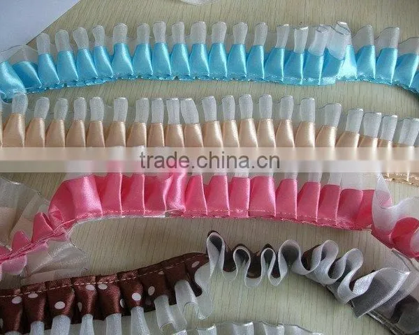 Wholesale Custom Design Elastic Frill Ribbon for Garment Accessories photo-5