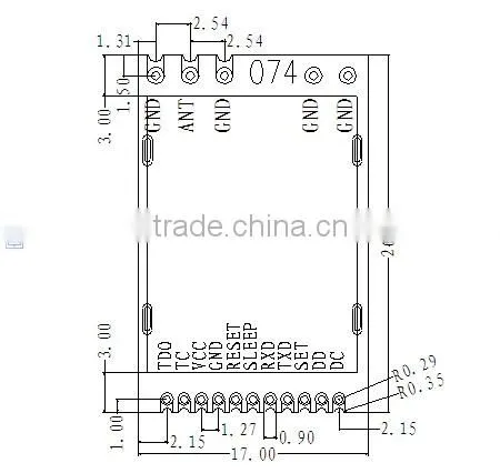 800 Meters Transparent Communication UART Interface Data Collect rf Module photo-2