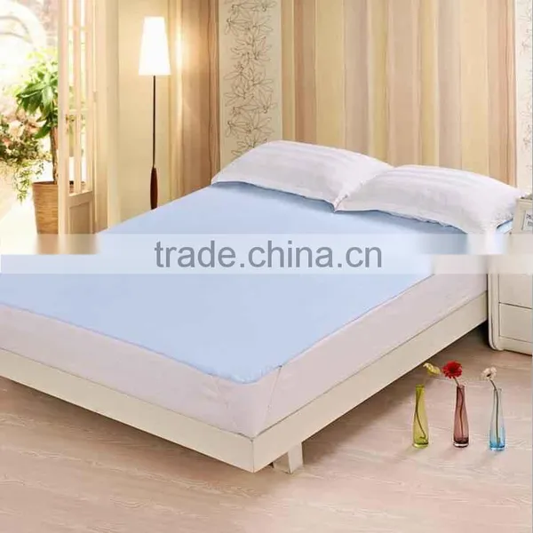 Luxury Pink Wholesale Cotton Terry TPU Knitted Flat Bed Sheet photo-2