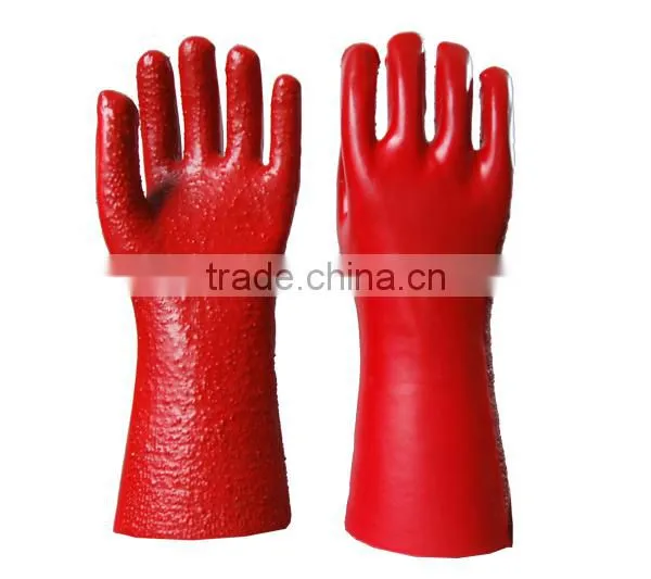 High Quality Heavy Duty Terry Toweling Liner Pvc Glove photo-2